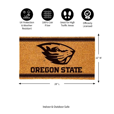Evergreen Oregon State University Logo Turf Mat, Brown- 28 X 16 Inches Indoor Outdoor Doormat 2 Evergreen Oregon State University Logo Turf Mat, Brown- 28 X 16 Inches Indoor Outdoor Doormat - Image 2