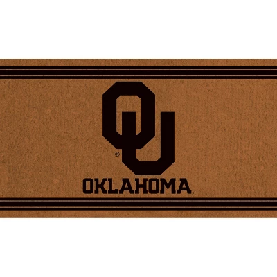 Evergreen University Of Oklahoma Logo Turf Mat, Brown- 28 X 16 Inches Indoor Outdoor Doormat 1 Evergreen University Of Oklahoma Logo Turf Mat, Brown- 28 X 16 Inches Indoor Outdoor Doormat