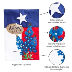 Evergreen Flag Texas Blue Bonnets Garden Applique Flag -Optimal Home Decoration GUEST a6577273 bf7c 4ee4 997b 9cd1f249b366