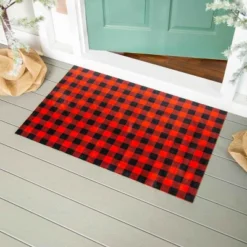Evergreen Red And Black Buffalo Check Layering Mat 11.5 X 9.5 Inches Indoor And Outdoor Decor 5 Evergreen Red And Black Buffalo Check Layering Mat 11.5 X 9.5 Inches Indoor And Outdoor Decor -Optimal Home Decoration GUEST a7cd347d 6bd1 4103 8df9 503e3295f6d8