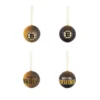 Evergreen Holiday Ball Ornaments, Set Of 12, Boston Bruins