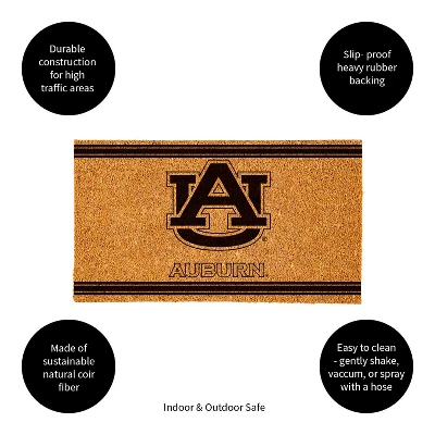 Evergreen Auburn University Logo Turf Mat, Brown- 28 X 16 Inches Indoor Outdoor Doormat 3 Evergreen Auburn University Logo Turf Mat, Brown- 28 X 16 Inches Indoor Outdoor Doormat - Image 3