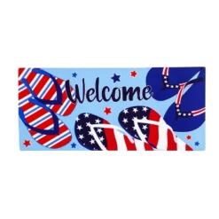 Evergreen Indoor Outdoor Doormat Bundle Set Of 5 - Frame And 4 Holiday Seasonal Inserts Valentine's Truck Easter 4th Of July And St. Patricks -Optimal Home Decoration GUEST ac61f792 141e 42a7 adc6 cc603567a3f2