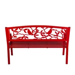 Evergreen Cardinals Metal Garden Bench, Red 8 Evergreen Cardinals Metal Garden Bench, Red -Optimal Home Decoration GUEST ad09dae7 9735 40a1 9664 aa6c7e377aab