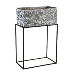 Evergreen Metallic Embossed Floral Planters, Set Of 2 -Optimal Home Decoration GUEST ae7072f3 3248 460a a8cb 79937eeee4a1