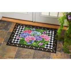 Evergreen Hydrangea Checks Embossed Indoor Outdoor Doormat 18 X 30 Green 5 Evergreen Hydrangea Checks Embossed Indoor Outdoor Doormat 18 X 30 Green -Optimal Home Decoration GUEST ae7d2f02 4566 4cab bdf2 54657aa98de7