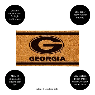 Evergreen University Of Georgia Logo Turf Mat, Brown- 28 X 16 Inches Indoor Outdoor Doormat 3 Evergreen University Of Georgia Logo Turf Mat, Brown- 28 X 16 Inches Indoor Outdoor Doormat - Image 3