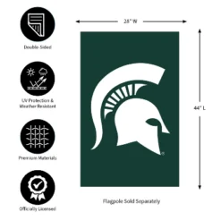 Evergreen NCAA Michigan State University Applique House Flag 28 X 44 Inches Outdoor Decor For Homes And Gardens -Optimal Home Decoration GUEST b0481722 402e 4f9c 93b1 27d11ce0b70a