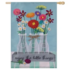 Evergreen Floral Milk Bottle Trio Suede House