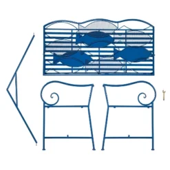 Evergreen Metal School Of Fish Garden Bench