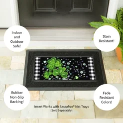Evergreen Shamrocks Buffalo Plaid Sassafras Indoor Outdoor Switch Doormat 1'10"x10" Black 7 Evergreen Shamrocks Buffalo Plaid Sassafras Indoor Outdoor Switch Doormat 1'10"x10" Black -Optimal Home Decoration GUEST b6ffcd59 4144 4cc1 9e00 eb187e23db0c