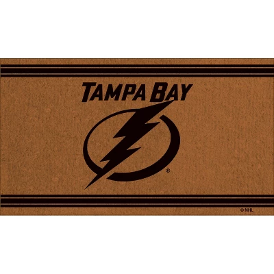 Evergreen Tampa Bay Lightning Logo Turf Mat, Brown- 28 X 16 Inches Indoor Outdoor Doormat 1 Evergreen Tampa Bay Lightning Logo Turf Mat, Brown- 28 X 16 Inches Indoor Outdoor Doormat