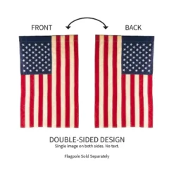 Evergreen Patriotic American Flag Tea Stained Garden Applique Flag 12.5 X 18 Inches Indoor Outdoor Decor -Optimal Home Decoration GUEST ba2c17c6 2f37 426c 9318 efc0d07fb052