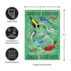 Evergreen Flock Together Garden Flag Garden Burlap Flag 12.5 X 18 Inches Indoor Outdoor Decor -Optimal Home Decoration GUEST ba55e75d 190f 42ab 901b 9d4382cb2918