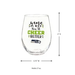 Evergreen Seattle Seahawks, 17oz Boxed Stemless Wine