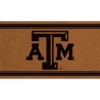 Evergreen Texas A&M Logo Turf Mat, Brown- 28 X 16 Inches Indoor Outdoor Doormat