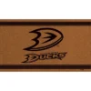Evergreen Anaheim Ducks Logo Turf Mat, Brown- 28 X 16 Inches Indoor Outdoor Doormat