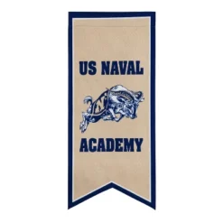 Evergreen NCAA Navy Garden Banner Flag 12.5 X 28 Inches Indoor Outdoor Decor
