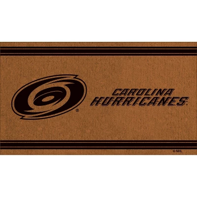 Evergreen Carolina Hurricanes Logo Turf Mat, Brown- 28 X 16 Inches Indoor Outdoor Doormat 1 Evergreen Carolina Hurricanes Logo Turf Mat, Brown- 28 X 16 Inches Indoor Outdoor Doormat