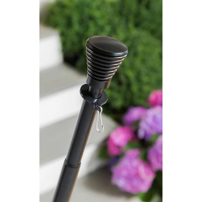 Evergreen Ridged Cone Interchangeable Finial, Black- 3x2.25x2.25 In Durable Hardware For Flags 2 Evergreen Ridged Cone Interchangeable Finial, Black- 3x2.25x2.25 In Durable Hardware For Flags - Image 2