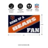 Evergreen Chicago Bears Team Turf Mat- 28 X 16 Inches Indoor Outdoor Doormat