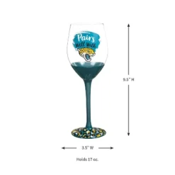 Evergreen Jacksonville Jaguars, 17oz Boxed Stemware