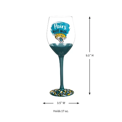 Evergreen Jacksonville Jaguars, 17oz Boxed Stemware 1 Evergreen Jacksonville Jaguars, 17oz Boxed Stemware