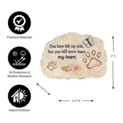 Evergreen 11.5" X 7.5" Memorial Garden Stone, Pet Devotion -Optimal Home Decoration GUEST c39fb4fd c660 4972 9866 7e9c4b0fff4a