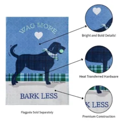 Evergreen Wag More, Bark Less Garden Burlap Flag 12.5 X 18 Inches Indoor Outdoor Decor 11 Evergreen Wag More, Bark Less Garden Burlap Flag 12.5 X 18 Inches Indoor Outdoor Decor -Optimal Home Decoration GUEST c43a5fdb 50ba 4260 b4ef 40c5d7be9c45