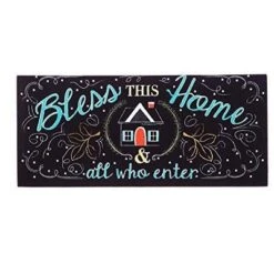 Evergreen Indoor Outdoor Doormat Bundle Set Of 5 - Frame And 4 Welcome Seasonal Inserts Halloween Christmas Thanksgiving Bless This Home -Optimal Home Decoration GUEST c4aedcd1 19c7 4c56 b1b8 8f6ab6ea316a
