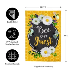 Evergreen Bee Our Guest Frame Garden Linen Flag 12.5 X 18 Inches Indoor Outdoor Decor 11 Evergreen Bee Our Guest Frame Garden Linen Flag 12.5 X 18 Inches Indoor Outdoor Decor -Optimal Home Decoration GUEST c59c3067 c05a 4338 bfc0 1c3bbbbba0e1