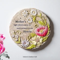 Evergreen 10" A Mother's Light Memorial Stepping Stone, Indoor And Outdoor Decor For Home, Lawn And Garden -Optimal Home Decoration GUEST c7a7d8ca beb4 489b b48c ea337778156f