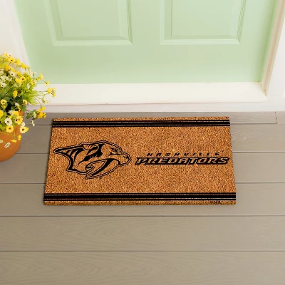 Evergreen Nashville Predators Logo Turf Mat, Brown- 28 X 16 Inches Indoor Outdoor Doormat 4 Evergreen Nashville Predators Logo Turf Mat, Brown- 28 X 16 Inches Indoor Outdoor Doormat - Image 4