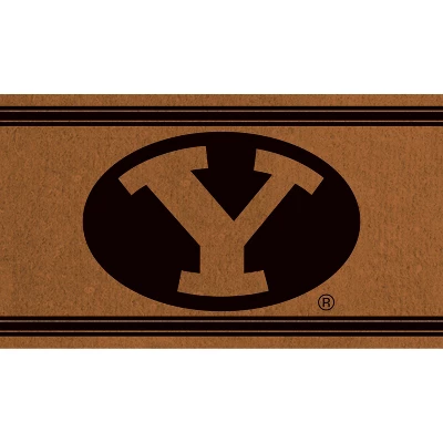 Evergreen Brigham Young University Logo Turf Mat, Brown- 28 X 16 Inches Indoor Outdoor Doormat 1 Evergreen Brigham Young University Logo Turf Mat, Brown- 28 X 16 Inches Indoor Outdoor Doormat