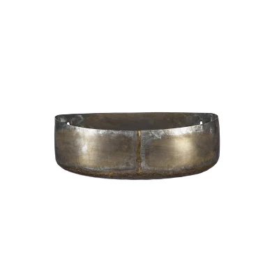 Evergreen Set Of 3 Wall Metal Planter- 12 X 4 X 5, 10 X 10 X 10, 11 X 11 X 11 Inches Fade And Weather Resistant Outdoor Decor 3 Evergreen Set Of 3 Wall Metal Planter- 12 X 4 X 5, 10 X 10 X 10, 11 X 11 X 11 Inches Fade And Weather Resistant Outdoor Decor - Image 3