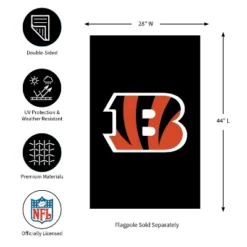 Evergreen NFL Cincinnati Bengals Applique House Flag 28 X 44 Inches Outdoor Decor For Homes And Gardens -Optimal Home Decoration GUEST c9d11ccc 35a3 44af 8342 a60f1446a672