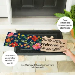 Evergreen Live Laugh Love Floral Sassafras Indoor Outdoor Switch Doormat 1'10"x10" Blue 6 Evergreen Live Laugh Love Floral Sassafras Indoor Outdoor Switch Doormat 1'10"x10" Blue -Optimal Home Decoration GUEST caacf704 5432 4242 a306 7668215488c9