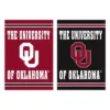 Evergreen Embossed Suede Flag, House Size, University Of Oklahoma