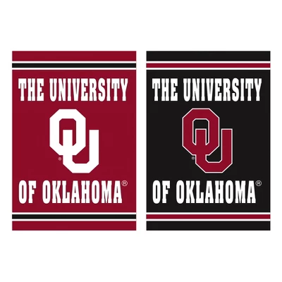 Evergreen Embossed Suede Flag, House Size, University Of Oklahoma 1 Evergreen Embossed Suede Flag, House Size, University Of Oklahoma