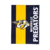 Evergreen NHL Nashville Predators Embroidered Logo Applique House Flag, 28x44 Decor For Hockey Fans