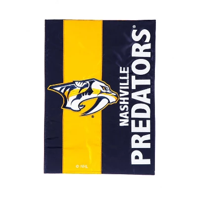 Evergreen NHL Nashville Predators Embroidered Logo Applique House Flag, 28x44 Decor For Hockey Fans 1 Evergreen NHL Nashville Predators Embroidered Logo Applique House Flag, 28x44 Decor For Hockey Fans