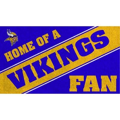 Evergreen Minnesota Vikings Looped PVC Trapper Indoor Outdoor Doormat 1'4"x2'4" Multicolored 6 Evergreen Minnesota Vikings Looped PVC Trapper Indoor Outdoor Doormat 1'4"x2'4" Multicolored - Image 6