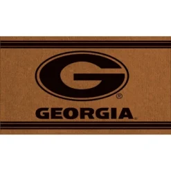 Evergreen University Of Georgia Logo Turf Mat, Brown- 28 X 16 Inches Indoor Outdoor Doormat