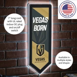 Evergreen Ultra-Thin Glazelight LED Wall Decor, Pennant, Las Vegas Golden Knights- 9 X 23 Inches Made In USA -Optimal Home Decoration GUEST ce1ae9e1 1745 4071 a049 f9f7fe77d857