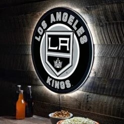 Evergreen Ultra-Thin Edgelight LED Wall Decor, Round, Los Angeles Kings- 23 X 23 Inches Made In USA -Optimal Home Decoration GUEST ce7ddc88 8357 4022 b5aa 15330b4a99c5