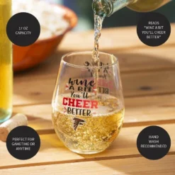 Evergreen Atlanta Falcons, 17oz Boxed Stemless Wine -Optimal Home Decoration GUEST cf8e9f12 abe9 4e58 aeed a7514ae62583