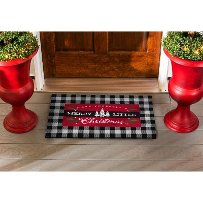 Evergreen Merry Little Christmas Sassafras Indoor Outdoor Switch Doormat 1'10"x10" Red 3 Evergreen Merry Little Christmas Sassafras Indoor Outdoor Switch Doormat 1'10"x10" Red - Image 3