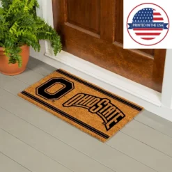 Evergreen Ohio State University Logo Turf Mat, Brown- 28 X 16 Inches Indoor Outdoor Doormat -Optimal Home Decoration GUEST d5952919 41c4 4a1a a155 60f261edd201
