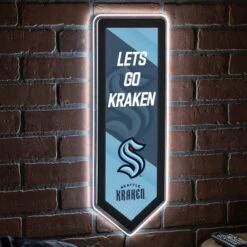 Evergreen Ultra-Thin Glazelight LED Wall Decor, Pennant, Seattle Kraken- 9 X 23 Inches Made In USA -Optimal Home Decoration GUEST d5be665d 9953 465d 8ff3 7a832d821492