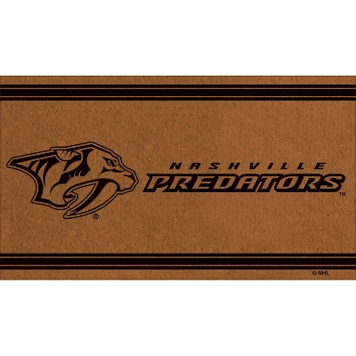 Evergreen Nashville Predators Logo Turf Mat, Brown- 28 X 16 Inches Indoor Outdoor Doormat 1 Evergreen Nashville Predators Logo Turf Mat, Brown- 28 X 16 Inches Indoor Outdoor Doormat